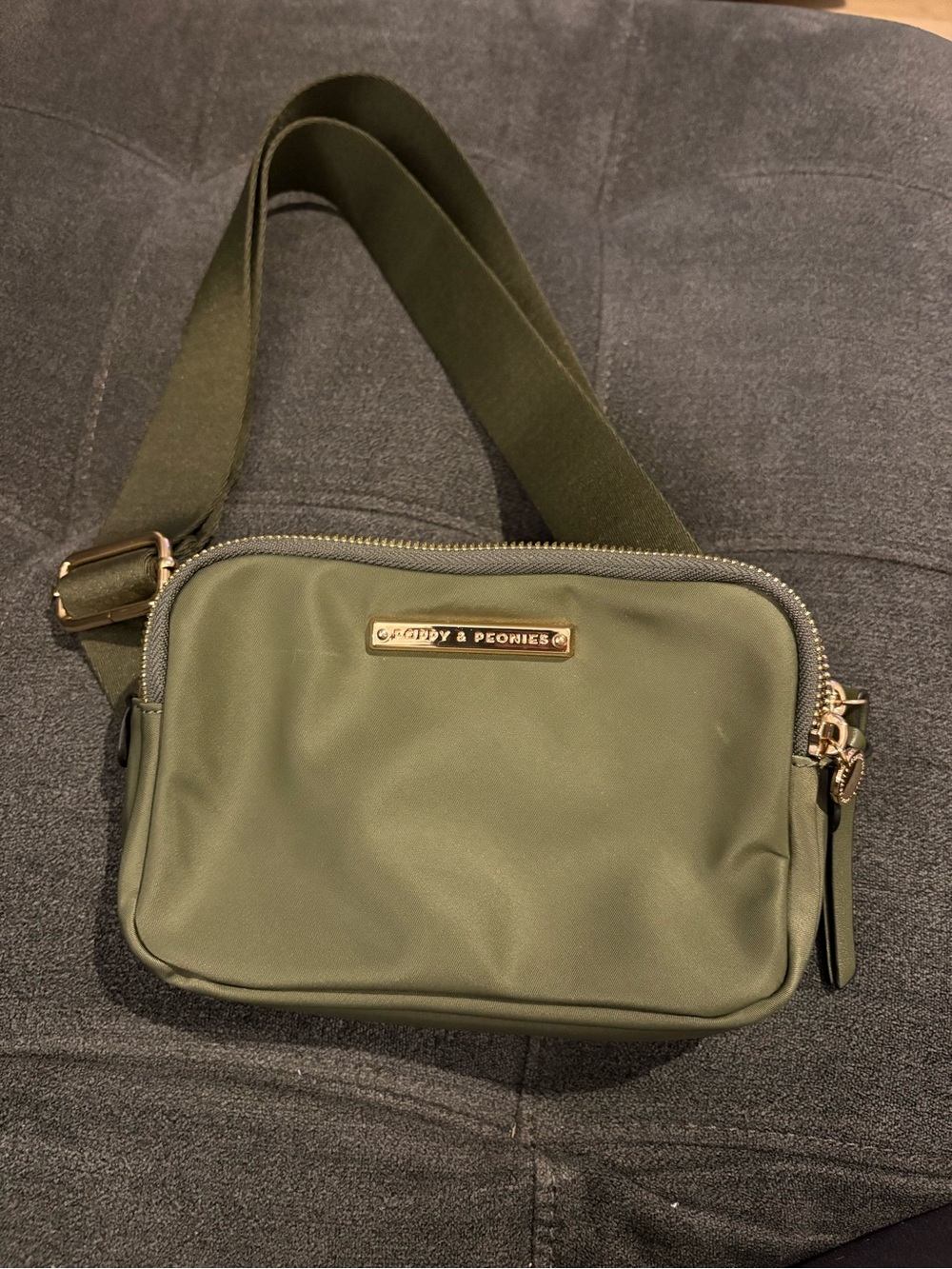 Poppy & Peonies Olive Crossbody Bag - Women's Belt Bag